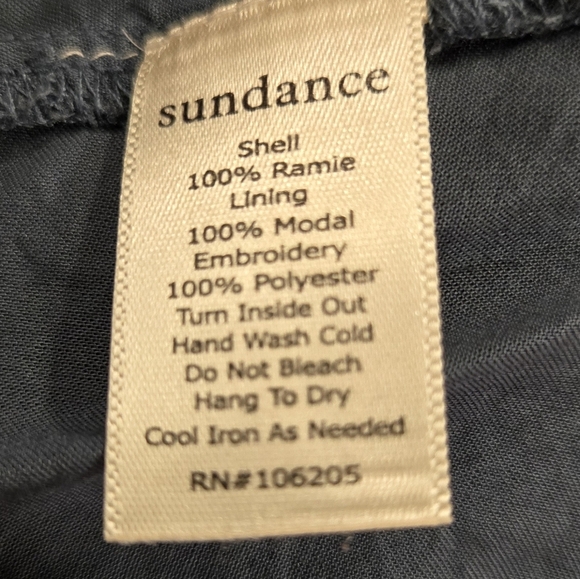 Sundance Orion Blue Anella Mini Eyelet Dress size Small - Picture 5 of 5